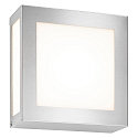 Luminaire mural d’extérieur 22 x 22 carré, avec détecteur de mouvement E27 IP44, acier inoxydable