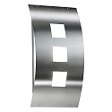 Luminaire mural d’extérieur AQUA TOMA convexe E27 IP44, acier inoxydable