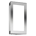 Luminaire mural d’extérieur AQUA LONG langue E27 IP44, acier inoxydable brossé