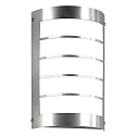 Luminaire mural d’extérieur langue, semi-circulaire, avec capteur, avec grille IP44, acier inoxydable