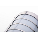 CMD Creative Metalldesign Outdoor LED wall luminaire 16/1 with motion detector, IP44, 12W 3000K 1200lm, stainless steel / opal glass CMD Creative Metalldesign Outdoor LED wall luminaire 16/1 with motion detector, IP44, 12W 3000K 1200lm, stainless steel / opal glass