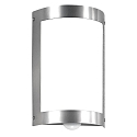 Luminaire mural d’extérieur langue, semi-circulaire, avec détecteur de mouvement E27 IP44, acier inoxydable