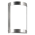 Luminaire mural d’extérieur 1 voie, langue, semi-circulaire, avec capteur IP44, acier inoxydable