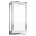 Applique da esterno AQUA RAIN angolare IP44, acciaio inossidabile spazzolato