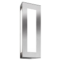 Luminaire mural d’extérieur TRAPEZ 1 voie, angulaire E27 IP44, acier inoxydable