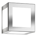 Luminaire mural dextrieur AQUA CUBO forme en d E27 IP44, acier inoxydable bross