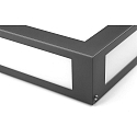 CMD Creative Metalldesign Outdoor LED Wandleuchte AQUA LEGENDO, IP44, 12W 3000K 1200lm, Edelstahl / Opalglas, anthrazit CMD Creative Metalldesign Outdoor LED Wandleuchte AQUA LEGENDO, IP44, 12W 3000K 1200lm, Edelstahl / Opalglas, anthrazit