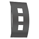 Luminaire mural d’extérieur AQUA TOMA convexe E27 IP44, anthrazit
