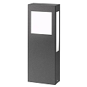 Lampadaire d’extérieur AQUA PAULO 40CM angulaire, plat 2G11 IP44, anthrazit gradable