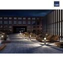 CMD Creative Metalldesign Luce con piedistallo 3 poli E27 IP54, antracite
