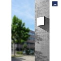 CMD Creative Metalldesign Outdoor LED wall or ceiling luminaire, IP65, square, anthracite, 24 x 24cm