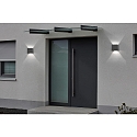 Outdoor LED wall luminaire, 2-side beam, adjustable beam angle, 12W 3000K