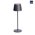 battery table lamp IP65, powder coated, anthracite matt dimmable