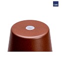 CMD Creative Metalldesign Lampada da tavolo a batteria IP65, Corten, Verniciato a polvere dimmerabile