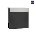 CMD Creative Metalldesign Briefkasten 9047 mit Zeitungshalter, anthrazit
