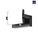 outdoor wall luminaire with motion detector IP54, anthracite, powder coated