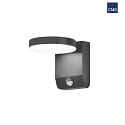 outdoor wall luminaire with motion detector IP54, anthracite, powder coated