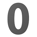 Numros de maison grand, anthrazit