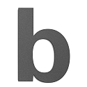 Numros de maison b grand, anthrazit