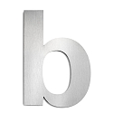 House number extension b from brushed stainless steel for numbers, height 25cm