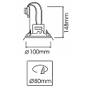 Deko-Light Plafonnier encastré DENEB pivotant, blanche Deko-Light Plafonnier encastré DENEB pivotant, blanche