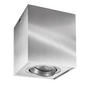  Kapego ceiling luminaire, Dato, 220-240V AC / 50-60Hz, GU10, 50W, aluminum, brushed silver