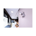 Lampada da parete UNI II TILT con distanziatore, rotazione cardanica IP20, bianco dimmerabile