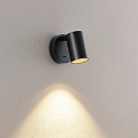 Deko-Light wall luminaire CAN TILT ROUND round, rotatable, tiltable GU10 IP20, black dimmable