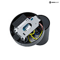 Deko-Light Luminaire mural CAN TILT ROUND USB rond, rotatif, inclinable, avec fonction de charge USB GU10 IP20, noir gradable