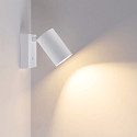 reading lamp CAN TILT SQUARE BASE / MIX'N MATCH square, with switch, without shade GU10 IP20, signal white 