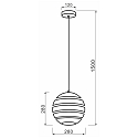Deko-Light Luminaire  suspension ANKAA 280 E27 IP20, acier inoxydable bross