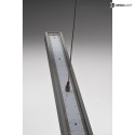 Deko-Light Luci a sospesione OFFICE THREE su / giù, per VDU, controllabile da DALI IP20, alluminio bianco dimmerabile