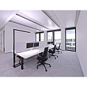 Deko-Light LED Stehleuchte OFFICE THREE PRO MOTION, IP20 IK06, 80W 2700-6500K 9500lm, CRi 95, UGR 6, Sensoren + Touch-Panel, schwarz