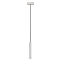 LED Pendelleuchte SLIM DIM, IP20, 1-flammig,  3.9cm, 5W 2700K 500lm 24, CRi >90, UGR <19, dimmbar, Soft-Textilkabel, wei