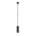 Deko-Light pendant luminaire CAN 150 down, cylindrical GU10 IP20, black dimmable