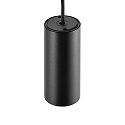 Deko-Light pendant luminaire CAN 150 down, cylindrical GU10 IP20, black dimmable