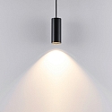 Deko-Light pendant luminaire CAN 150 down, cylindrical GU10 IP20, black dimmable