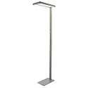 LED floor lamp OFFICE TWO, Up / Down, 80W 4000K 8300lm 2065cd 115° / 75°, UGR<19, dimmable, Alu silver