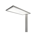 Deko-Light Lampada da terra OFFICE ONE TRANSPARENT per VDU IP20, chiaro, Satinato, Argento dimmerabile
