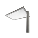 Deko-Light Lampada da terra OFFICE ONE TRANSPARENT per VDU IP20, chiaro, Satinato, Argento dimmerabile