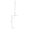 Deko-Light Lampada da terra OFFICE THREE MOTION per VDU, con sensore, con griglia IP20, bianco dimmerabile Deko-Light Lampada da terra OFFICE THREE MOTION per VDU, con sensore, con griglia IP20, bianco dimmerabile