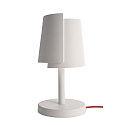 Lampada da tavolo TWISTER su / gi, con interruttore, verniciabile G9 IP20, Bianco 