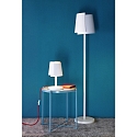 Deko-Light Lampada da tavolo TWISTER su / gi, con interruttore, verniciabile G9 IP20, Bianco 