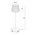 Deko-Light battery table lamp SHERATON II dimmable IP54, white dimmable Deko-Light battery table lamp SHERATON II dimmable IP54, white dimmable