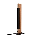 Deko-Light Lampada da tavolo MADERA lampada in legno IP20, marrone, nero dimmerabile