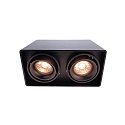 Deko-Light Deckenleuchte MONA II, 50W, 2x GU10, 220-240V, IP20, schwarz