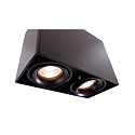 Deko-Light Deckenleuchte MONA II, 50W, 2x GU10, 220-240V, IP20, schwarz