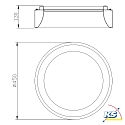 Deko-Light Plafoniera SCULPTORIS 45 IP20, latteo, bianco opaco dimmerabile