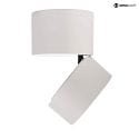 Deko-Light Luminaire de plafond UNI II MINI TILT à 1 flamme, pivotant à la cardan IP20, blanche gradable