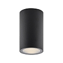 Deko-Light downlight CAN IP44 cylindrical, rigid GU10 IP44, black dimmable
